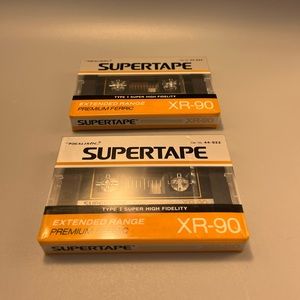 Two New Sealed Realistic XR-90 Supertape Cassette Tapes
